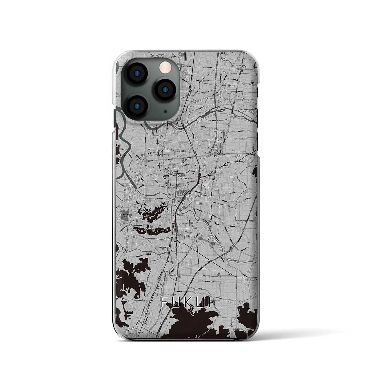 【福井（福井県）】地図柄iPhoneケース（クリアタイプ）
