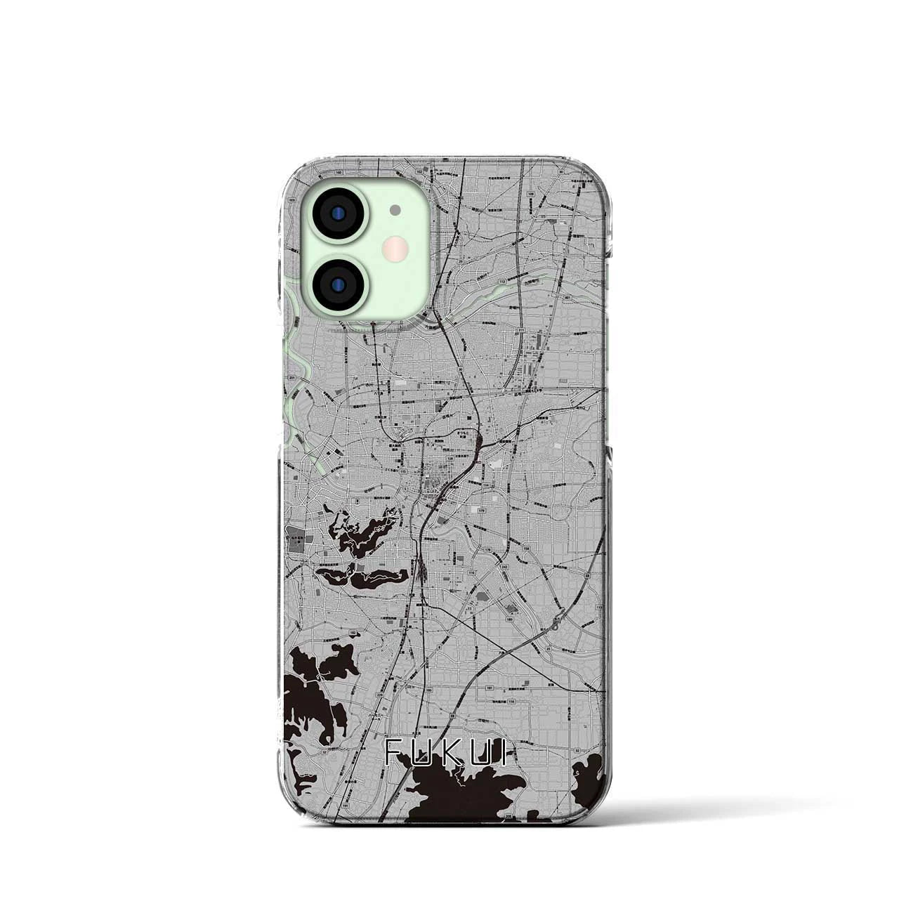 【福井（福井県）】地図柄iPhoneケース（クリアタイプ）