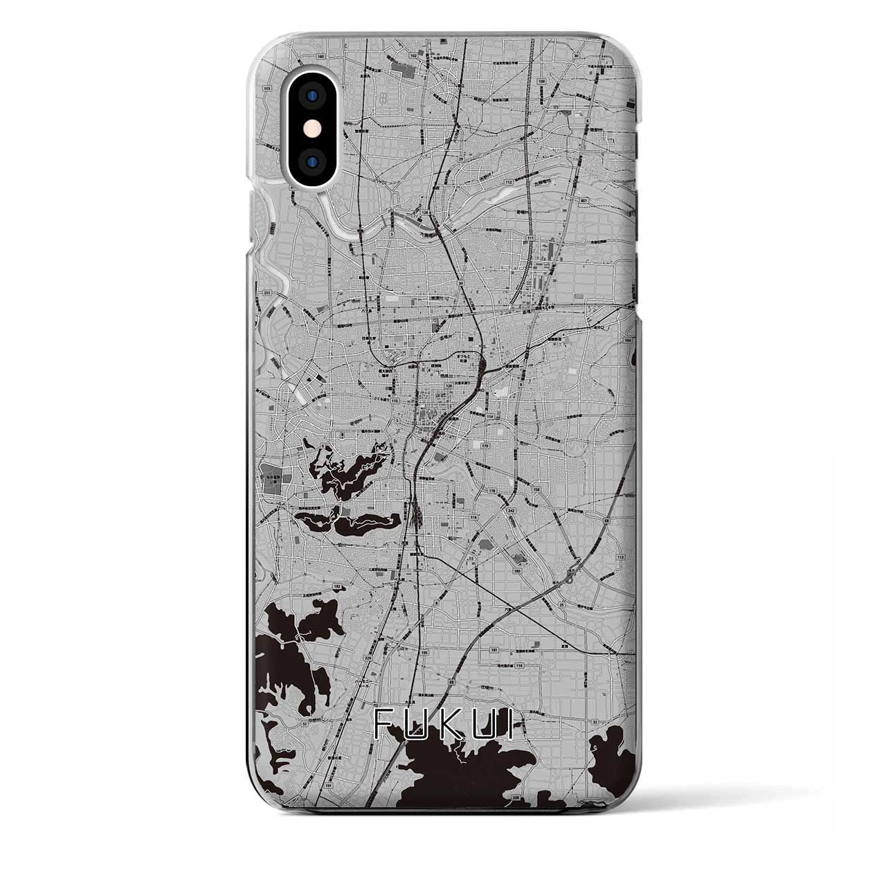 【福井（福井県）】地図柄iPhoneケース（クリアタイプ）