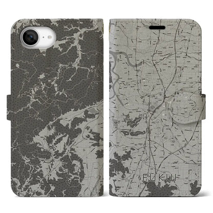 【福井（福井県）】地図柄iPhoneケース（手帳タイプ）