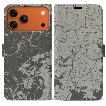 【福井（福井県）】地図柄iPhoneケース（手帳タイプ）