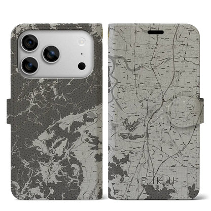 【福井（福井県）】地図柄iPhoneケース（手帳タイプ）