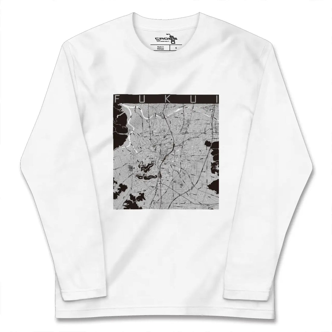 【福井（福井県）】地図柄ロングスリーブTシャツ