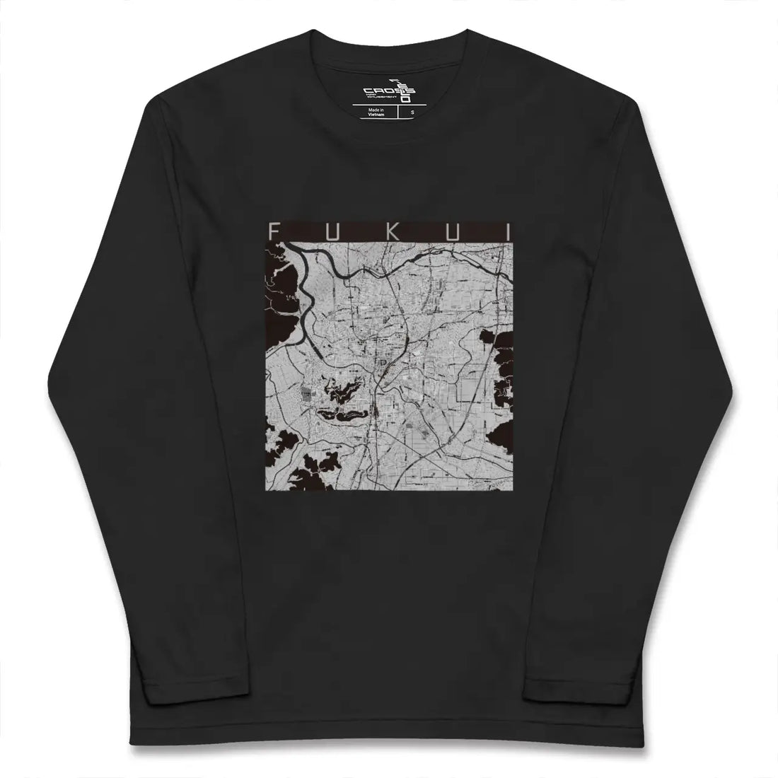 【福井（福井県）】地図柄ロングスリーブTシャツ