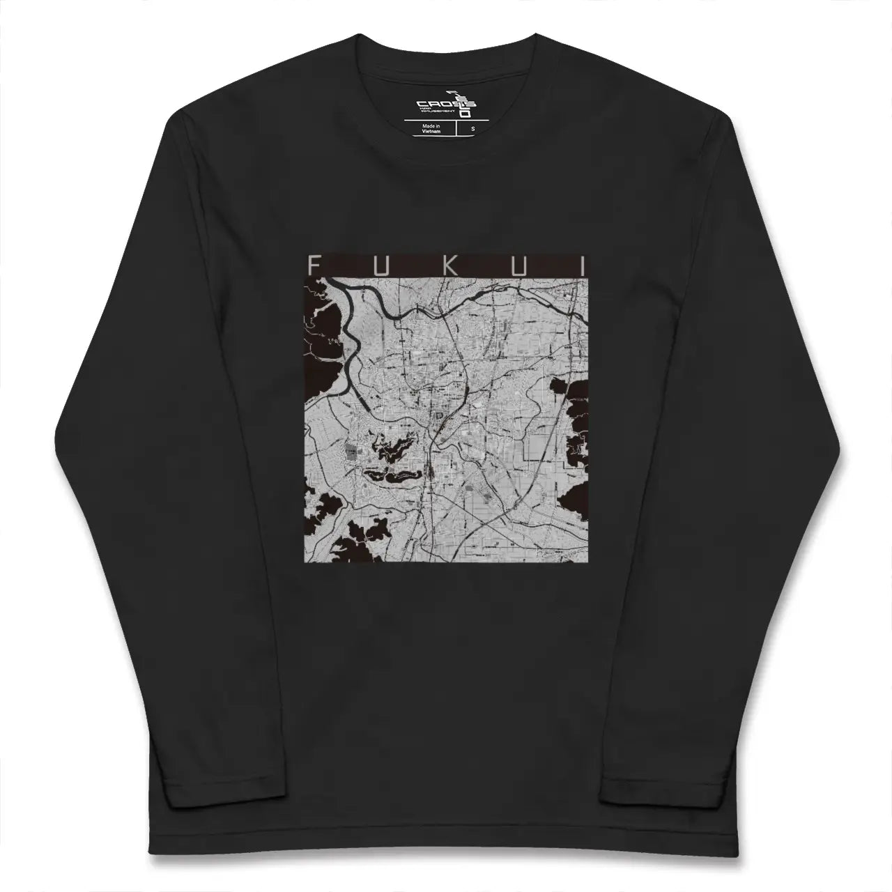 【福井（福井県）】地図柄ロングスリーブTシャツ