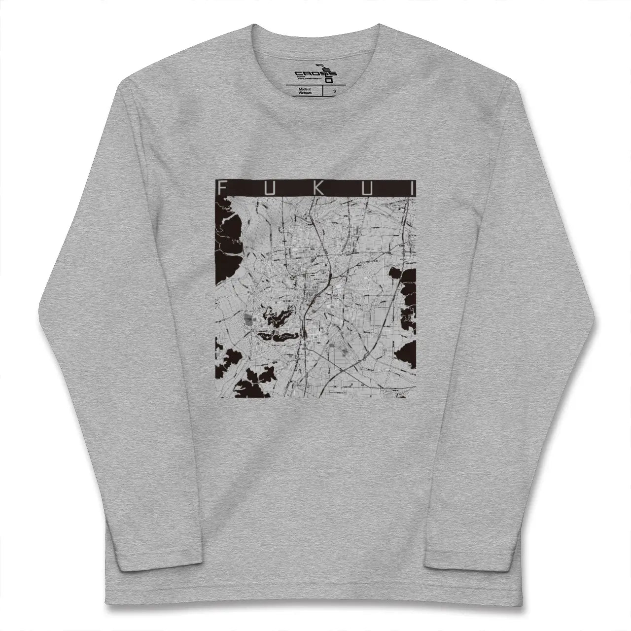 【福井（福井県）】地図柄ロングスリーブTシャツ