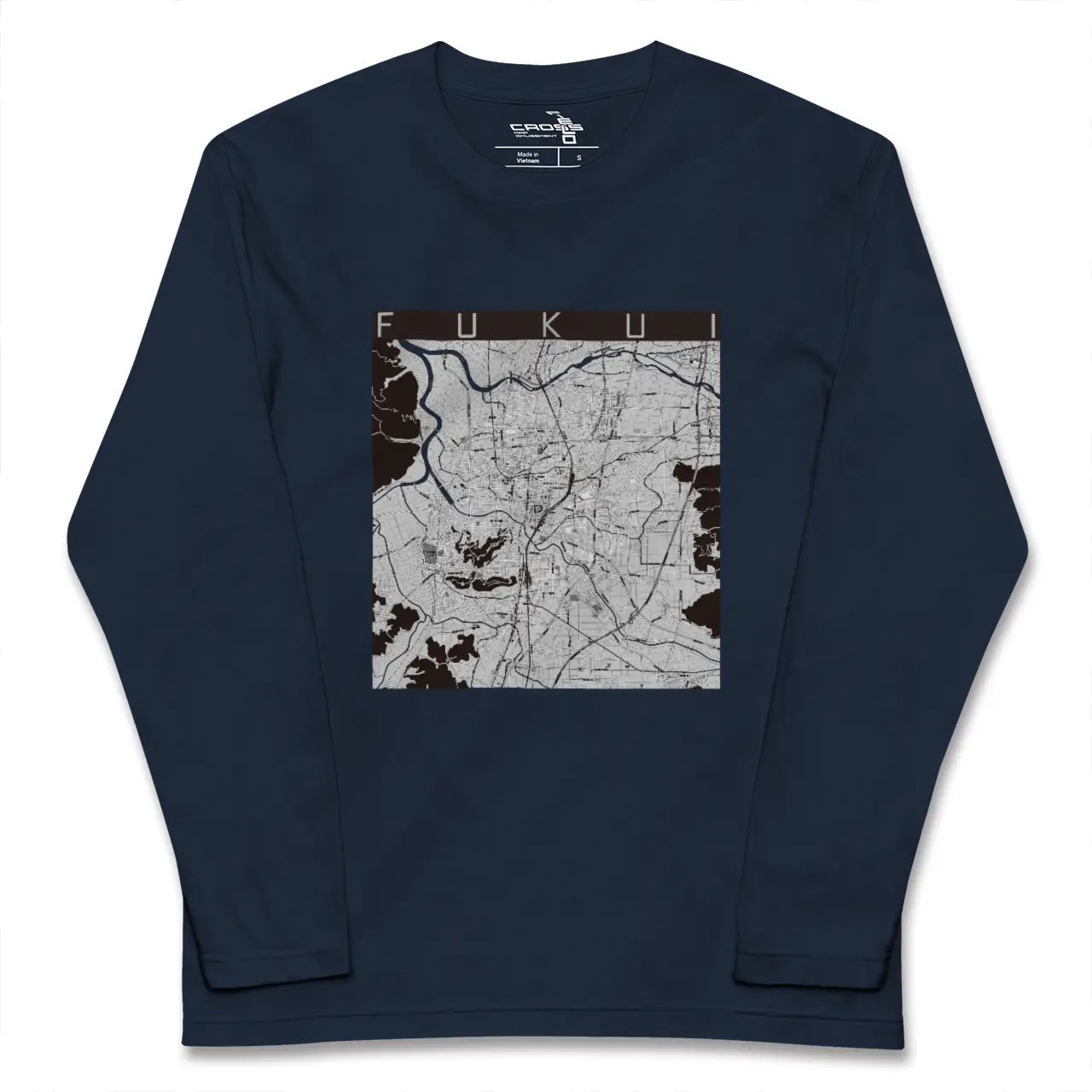 【福井（福井県）】地図柄ロングスリーブTシャツ