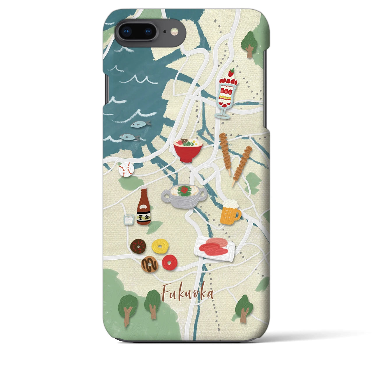 【福岡】Walk &amp; Eat iPhoneケース（バックカバータイプ）