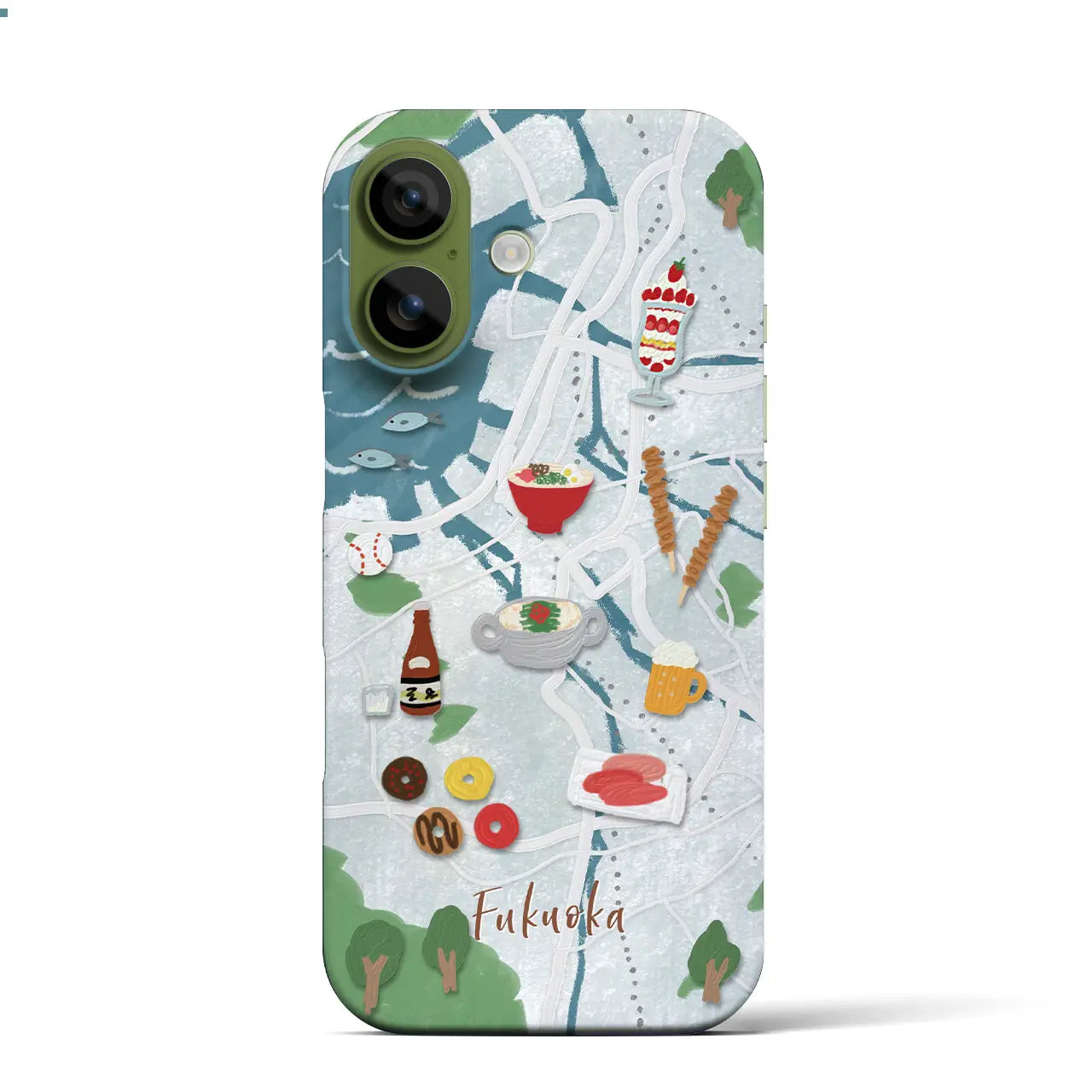 【福岡】Walk &amp; Eat iPhoneケース（バックカバータイプ）