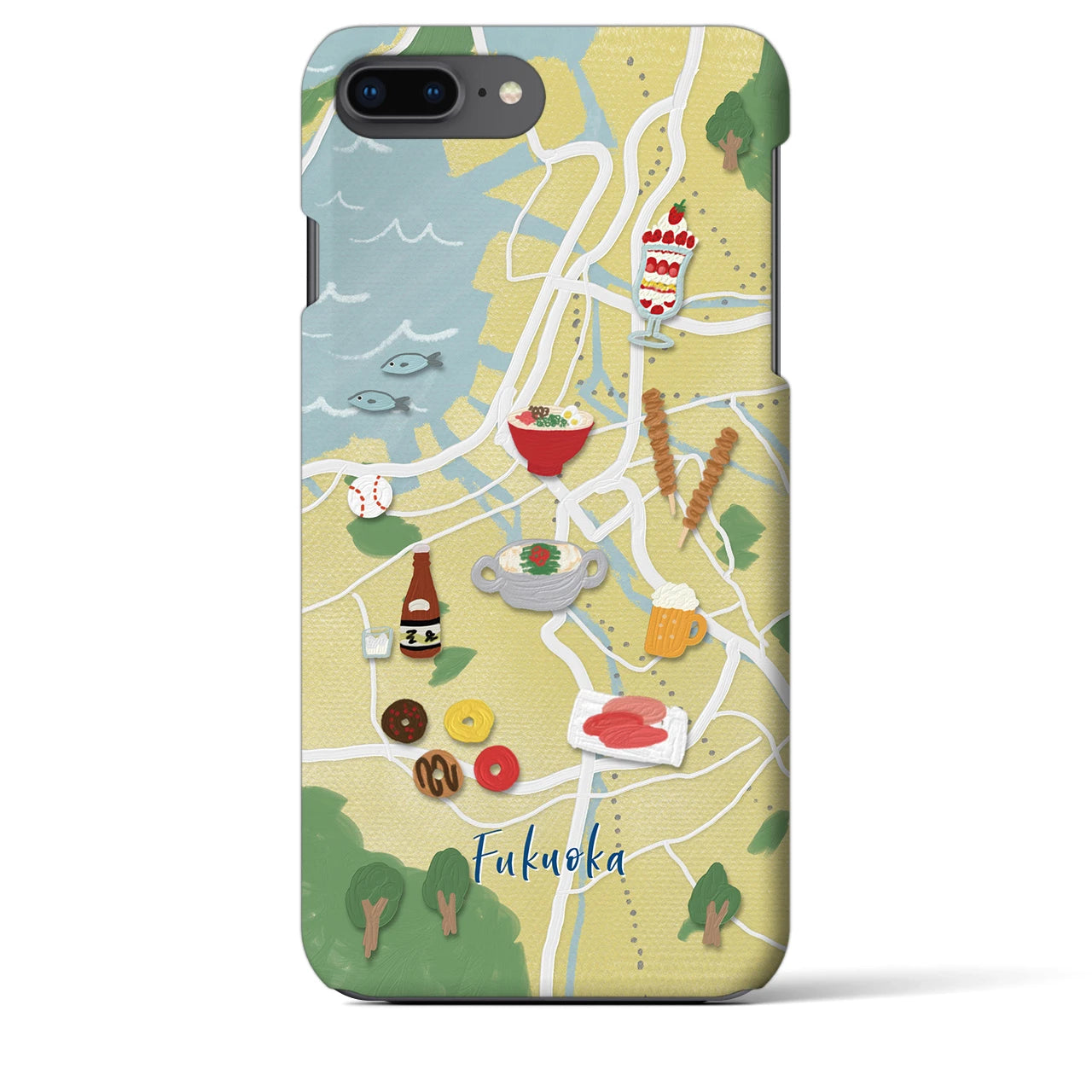 【福岡】Walk &amp; Eat iPhoneケース（バックカバータイプ）