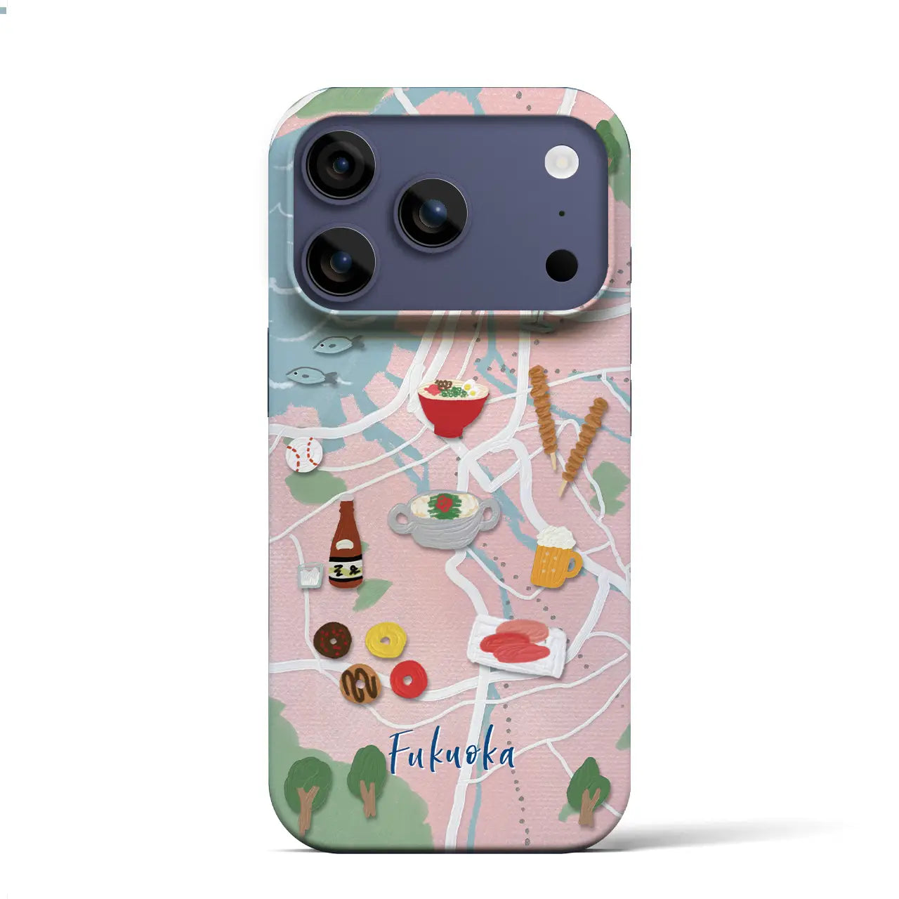 【福岡】Walk &amp; Eat iPhoneケース（バックカバータイプ）