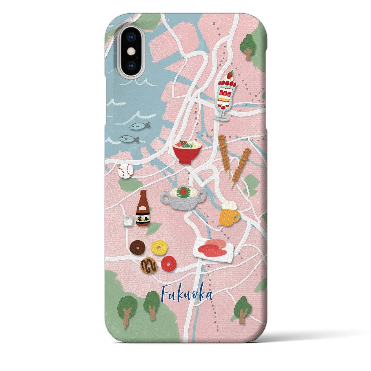 【福岡】Walk &amp; Eat iPhoneケース（バックカバータイプ）