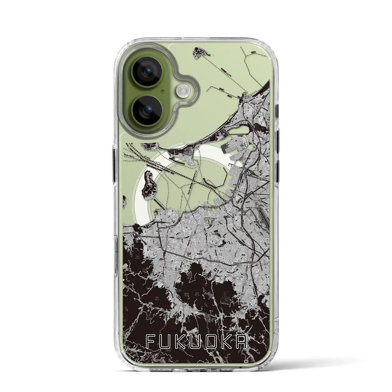 【福岡（福岡県）】地図柄iPhoneケース（MagSafeタイプ）