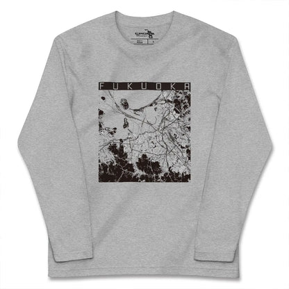 【福岡（福岡県）】地図柄ロングスリーブTシャツ