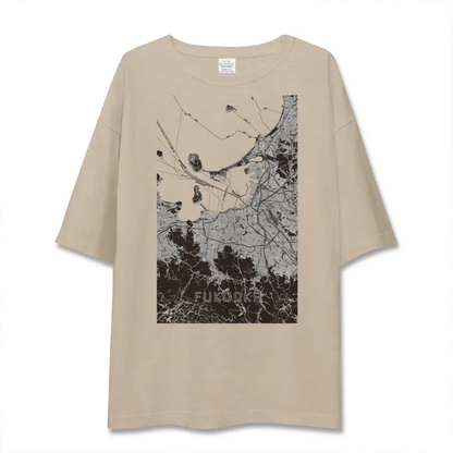 【福岡（福岡県）】地図柄ビッグシルエットTシャツ