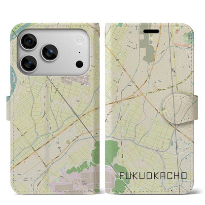 【福岡町（愛知県）】地図柄iPhoneケース（手帳タイプ）