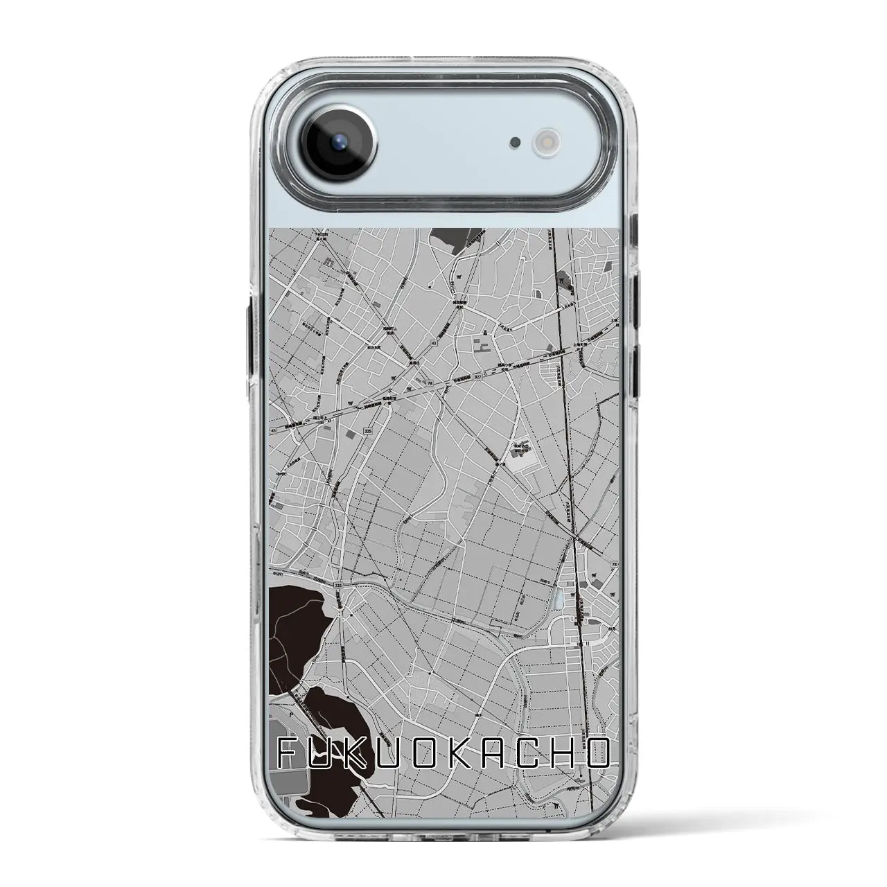 【福岡町（愛知県）】地図柄iPhoneケース（MagSafeタイプ）