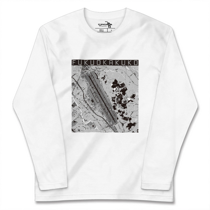 【福岡空港（福岡県）】地図柄ロングスリーブTシャツ