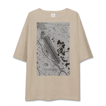 【福岡空港（福岡県）】地図柄ビッグシルエットTシャツ