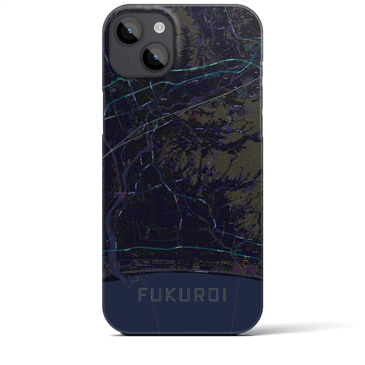 【袋井（静岡県）】地図柄iPhoneケース（バックカバータイプ）