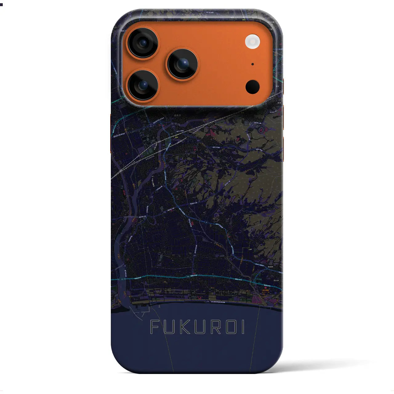 【袋井（静岡県）】地図柄iPhoneケース（バックカバータイプ）