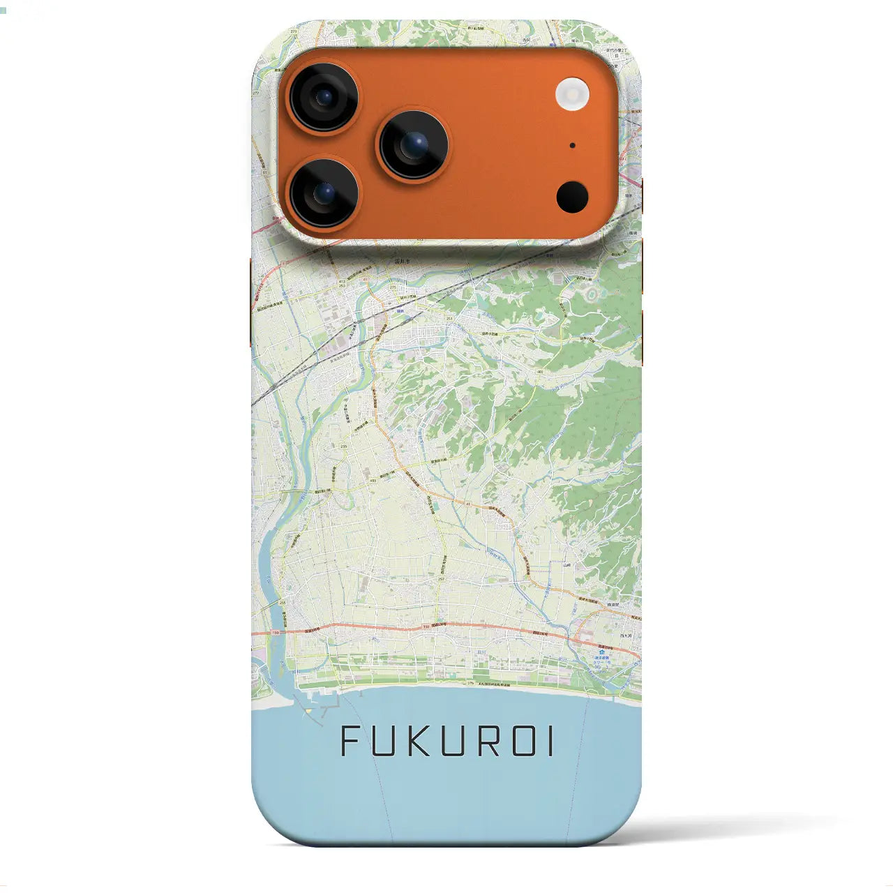 【袋井（静岡県）】地図柄iPhoneケース（バックカバータイプ）ナチュラル・iPhone 17 Pro Max 用