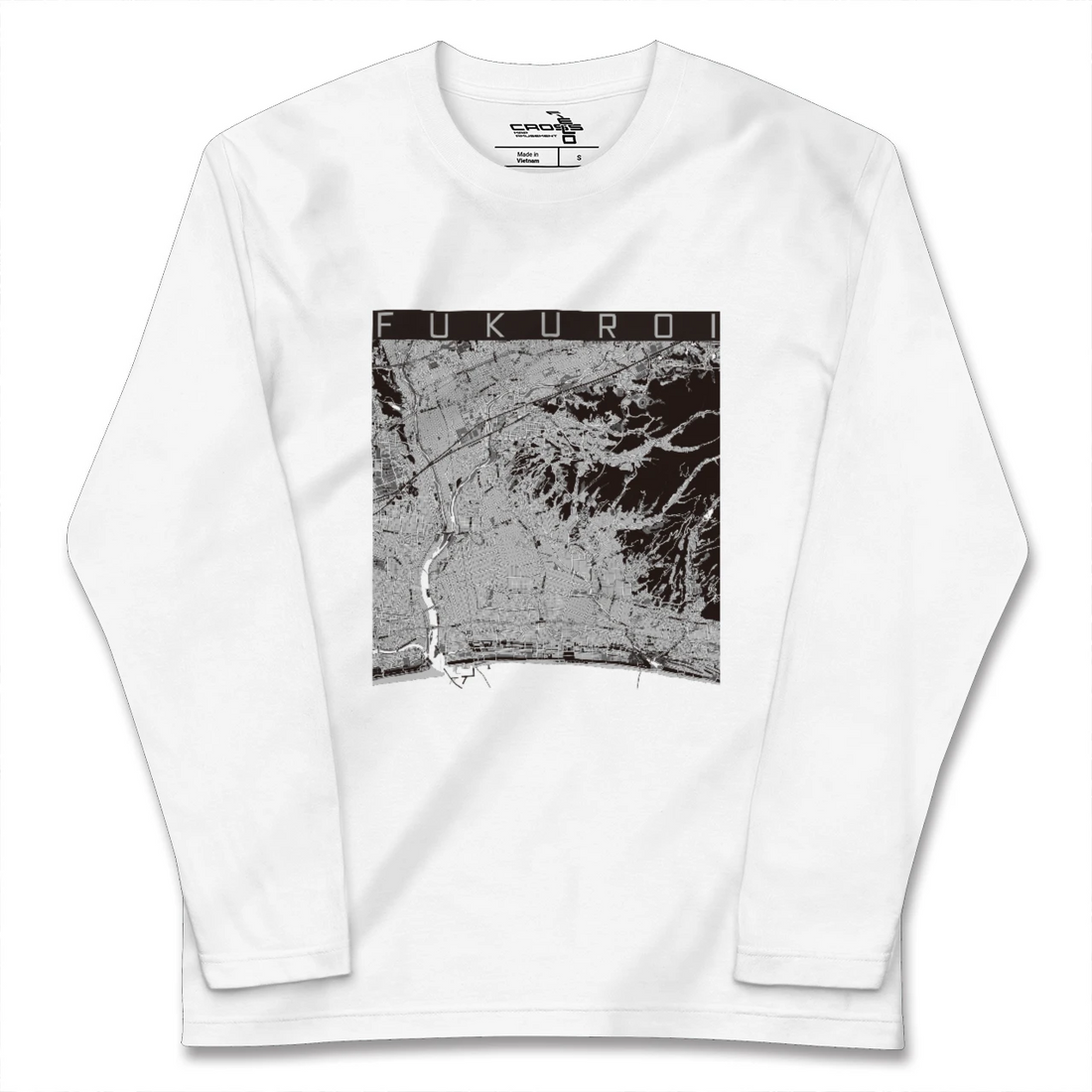 【袋井(静岡県)】地図柄ロングスリーブTシャツ