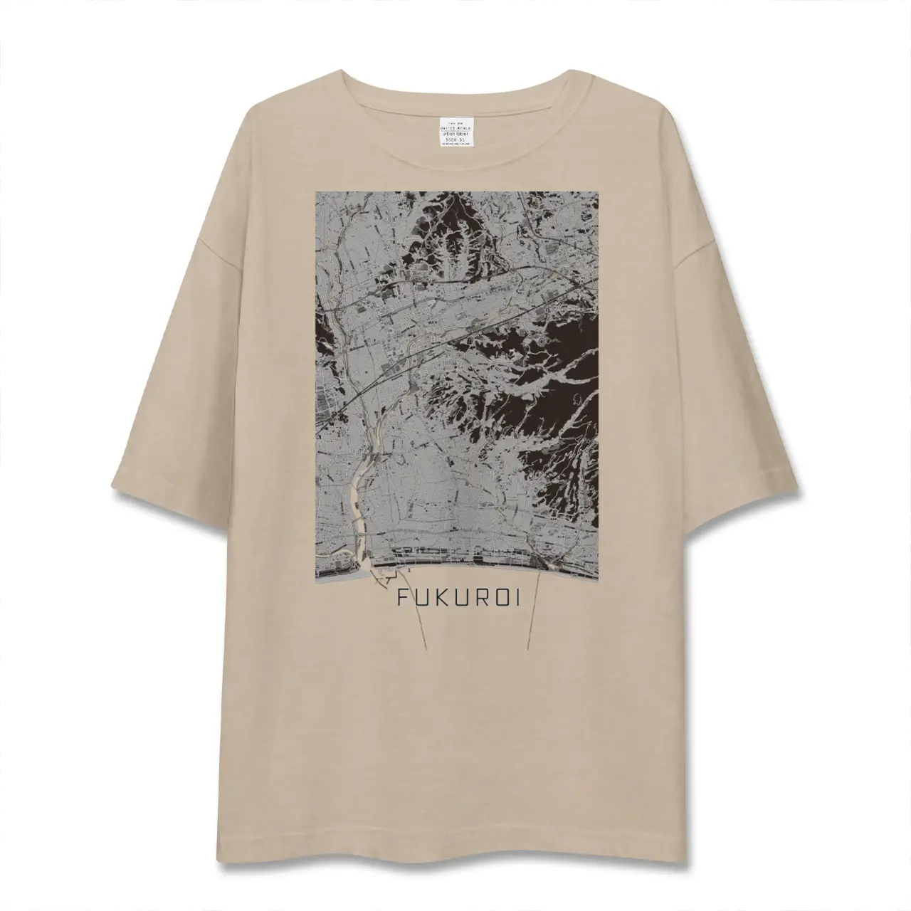 【袋井（静岡県）】地図柄ビッグシルエットTシャツ