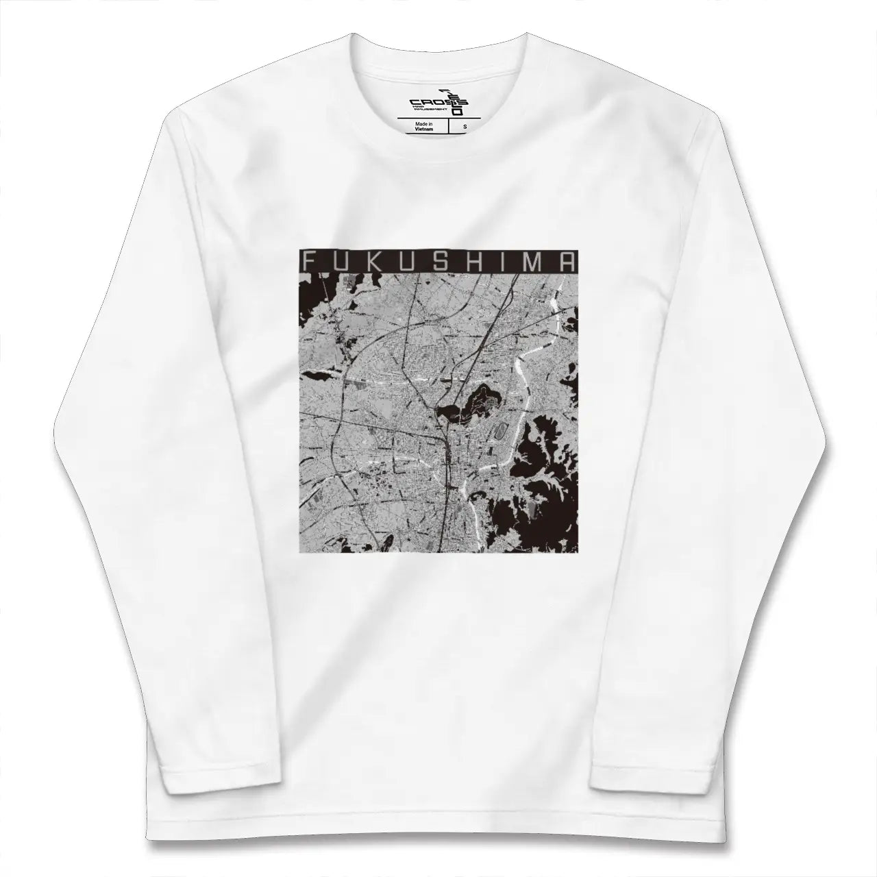 【福島（福島県）】地図柄ロングスリーブTシャツ