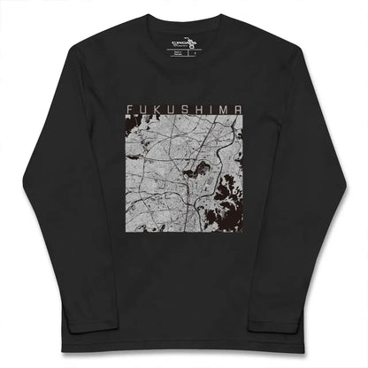 【福島（福島県）】地図柄ロングスリーブTシャツ
