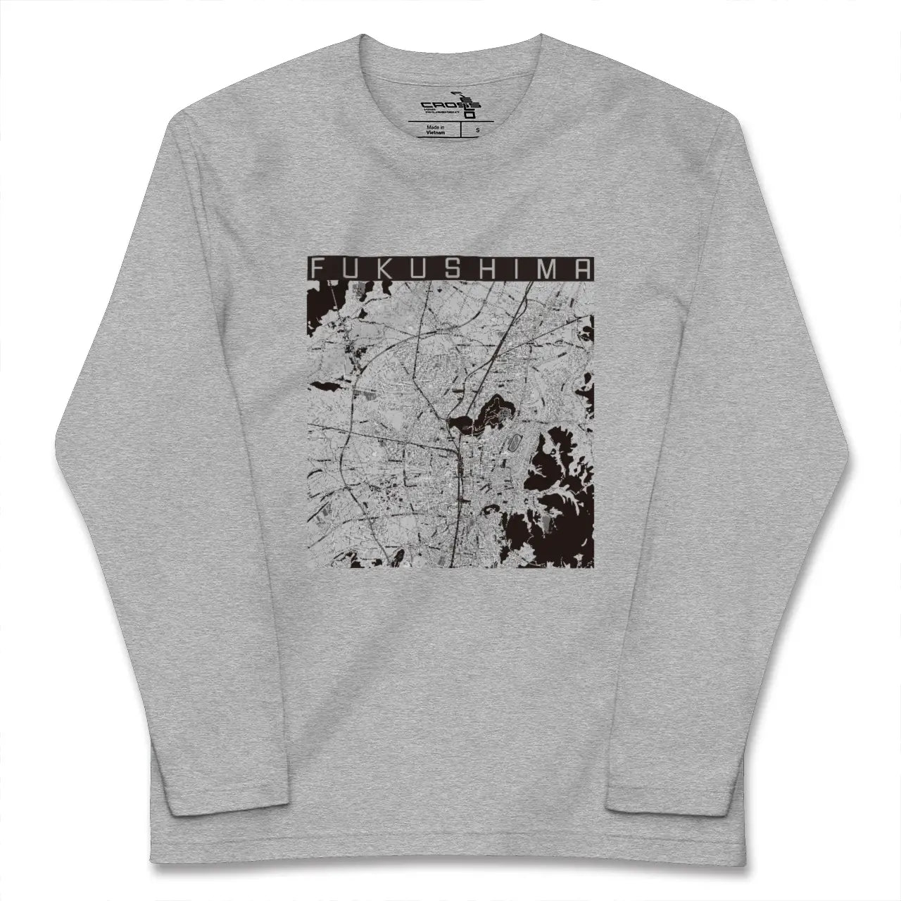 【福島（福島県）】地図柄ロングスリーブTシャツ