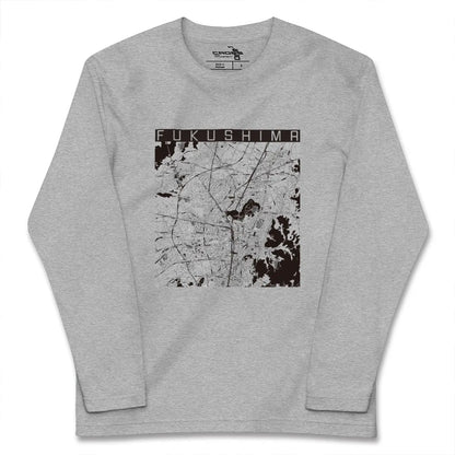 【福島（福島県）】地図柄ロングスリーブTシャツ