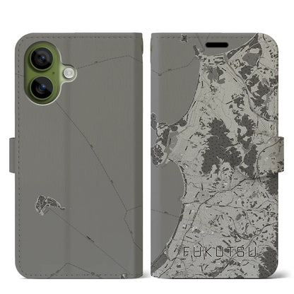 【福津（福岡県）】地図柄iPhoneケース（手帳タイプ）