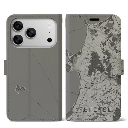 【福津（福岡県）】地図柄iPhoneケース（手帳タイプ）