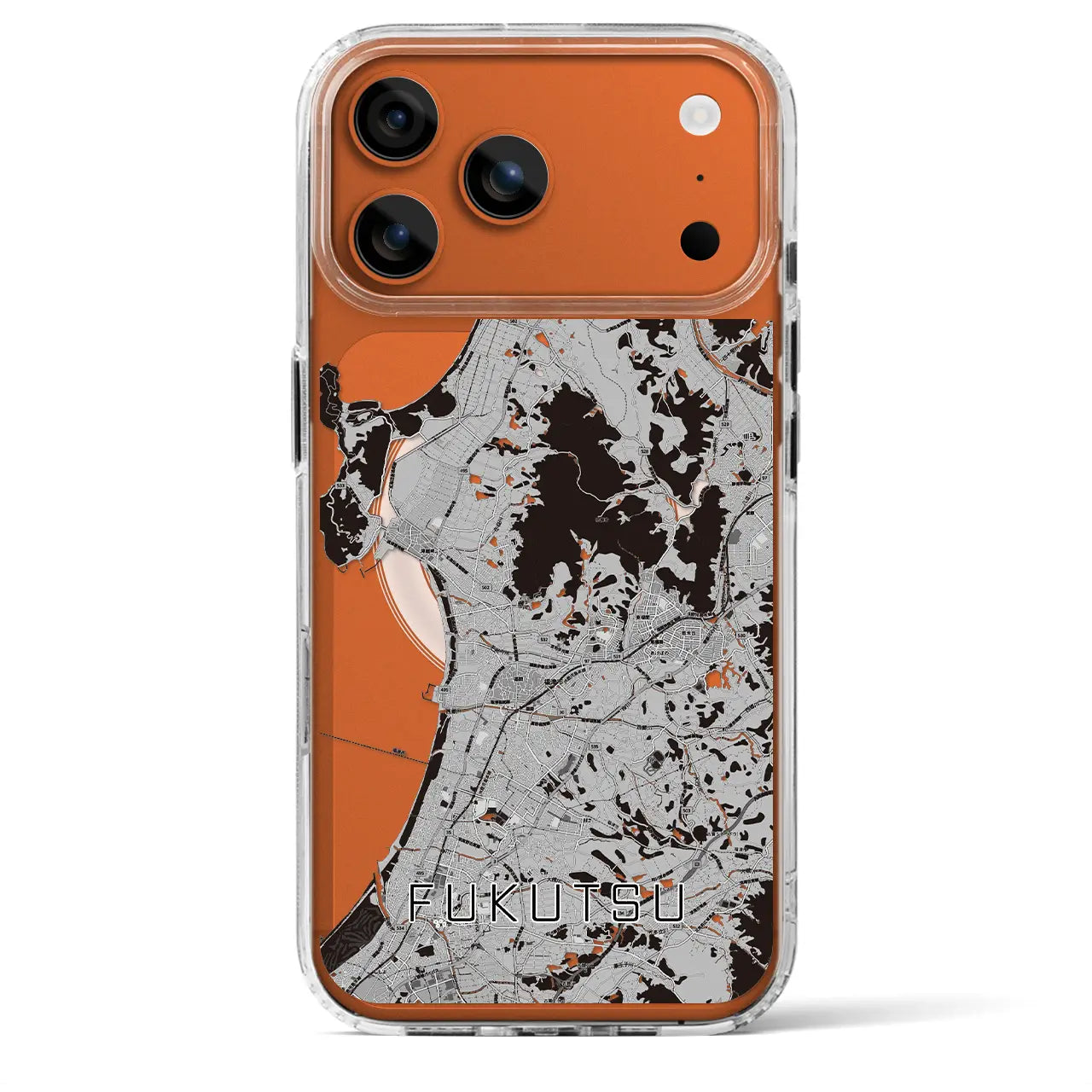 【福津（福岡県）】地図柄iPhoneケース（MagSafeタイプ）