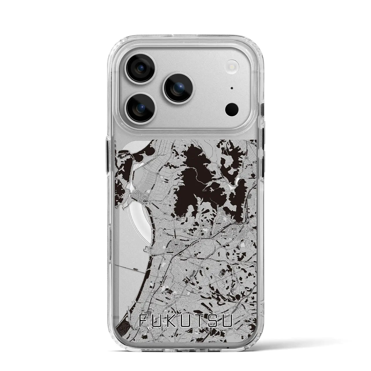 【福津（福岡県）】地図柄iPhoneケース（MagSafeタイプ）