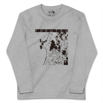 【福津（福岡県）】地図柄ロングスリーブTシャツ