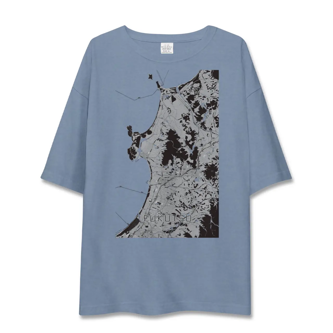 【福津（福岡県）】地図柄ビッグシルエットTシャツ