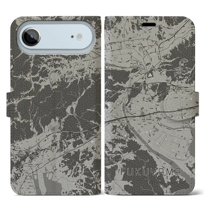 【福山（広島県）】地図柄iPhoneケース（手帳タイプ）