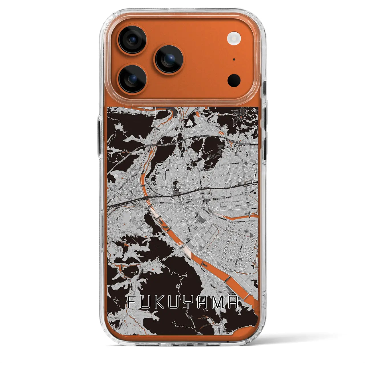 【福山（広島県）】地図柄iPhoneケース（MagSafeタイプ）