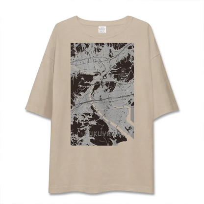 【福山（広島県）】地図柄ビッグシルエットTシャツ
