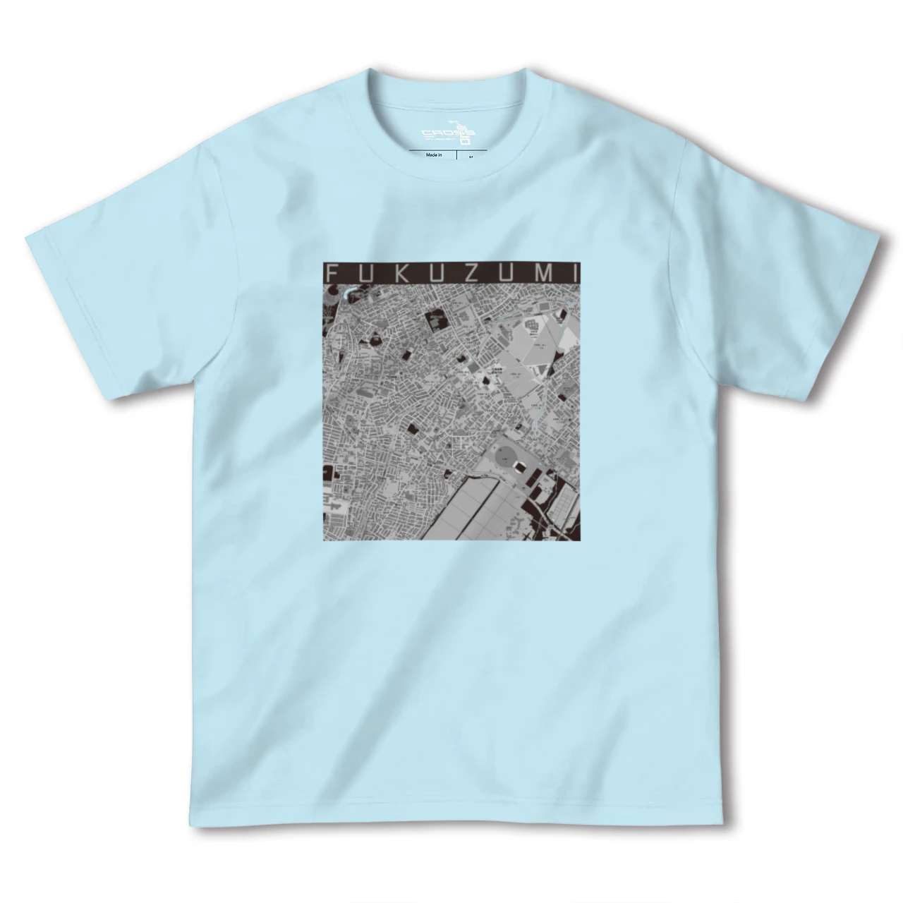 【福住（北海道）】地図柄ヘビーウェイトTシャツ