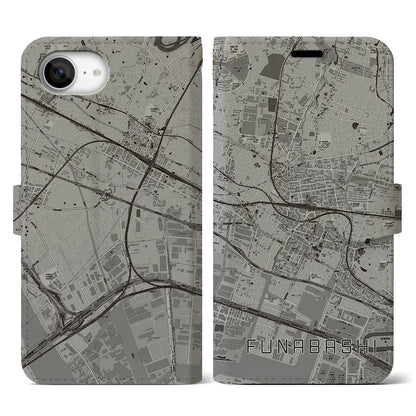 【船橋（千葉県）】地図柄iPhoneケース（手帳タイプ）