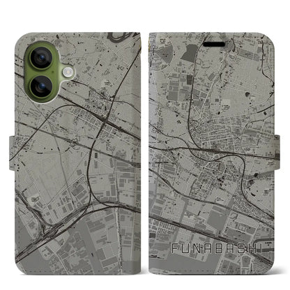 【船橋（千葉県）】地図柄iPhoneケース（手帳タイプ）