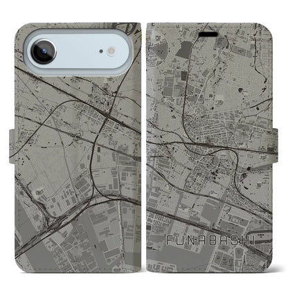 【船橋（千葉県）】地図柄iPhoneケース（手帳タイプ）