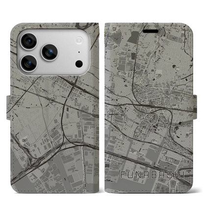 【船橋（千葉県）】地図柄iPhoneケース（手帳タイプ）