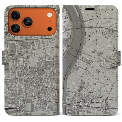 【船堀（東京都）】地図柄iPhoneケース（手帳タイプ）