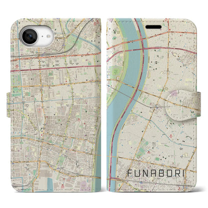 【船堀（東京都）】地図柄iPhoneケース（手帳タイプ）