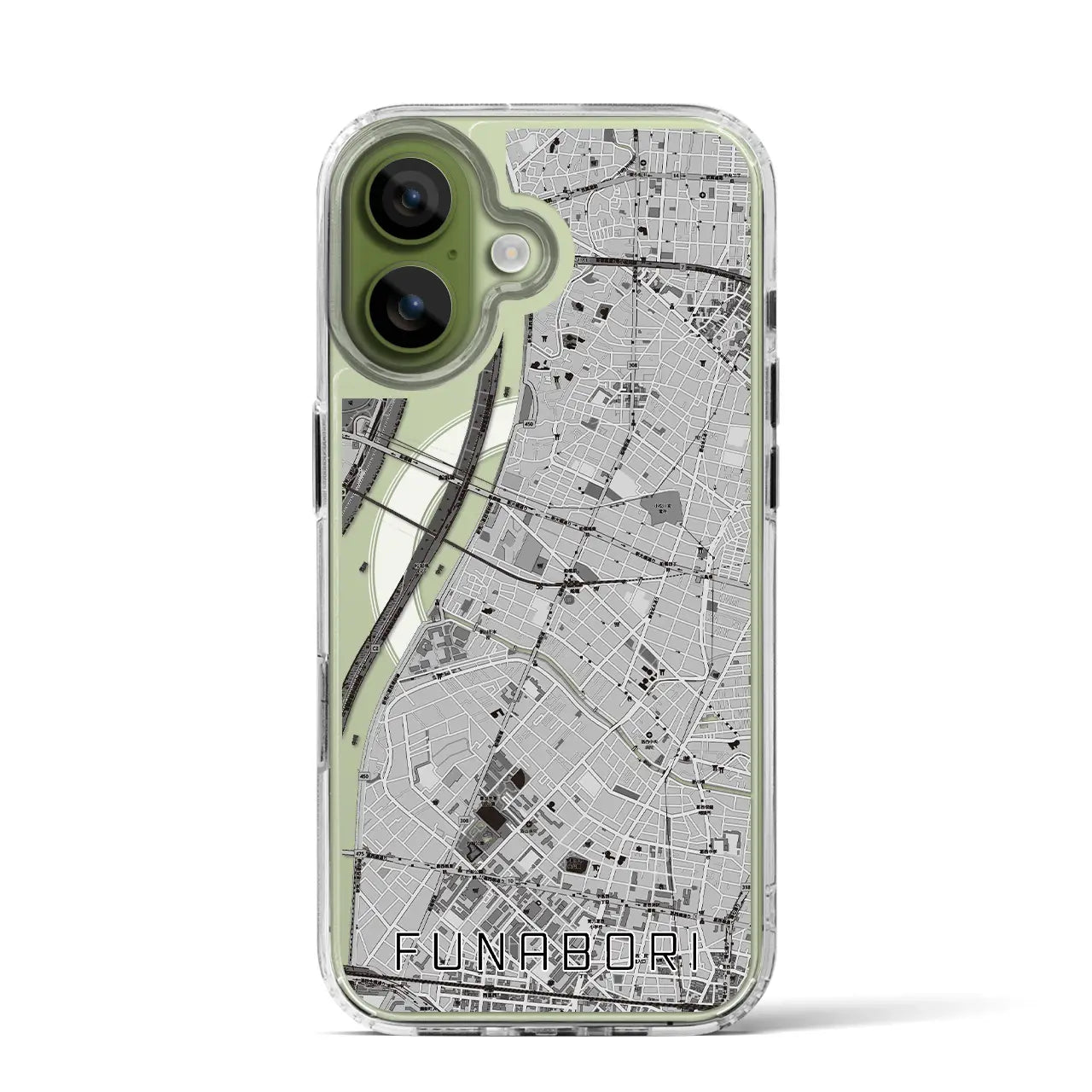 【船堀（東京都）】地図柄iPhoneケース（MagSafeタイプ）