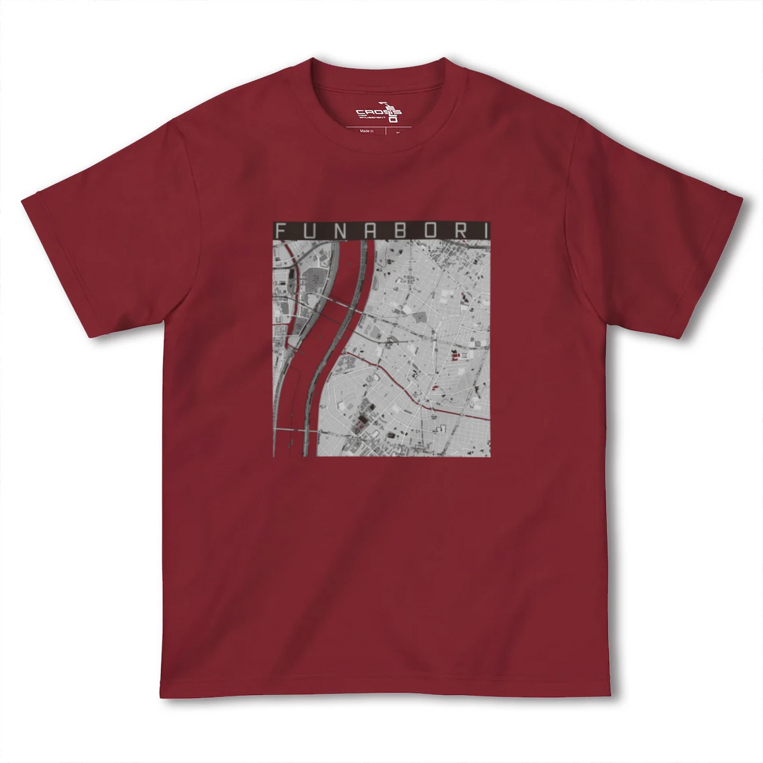 【船堀(東京都)】地図柄ヘビーウェイトTシャツ
